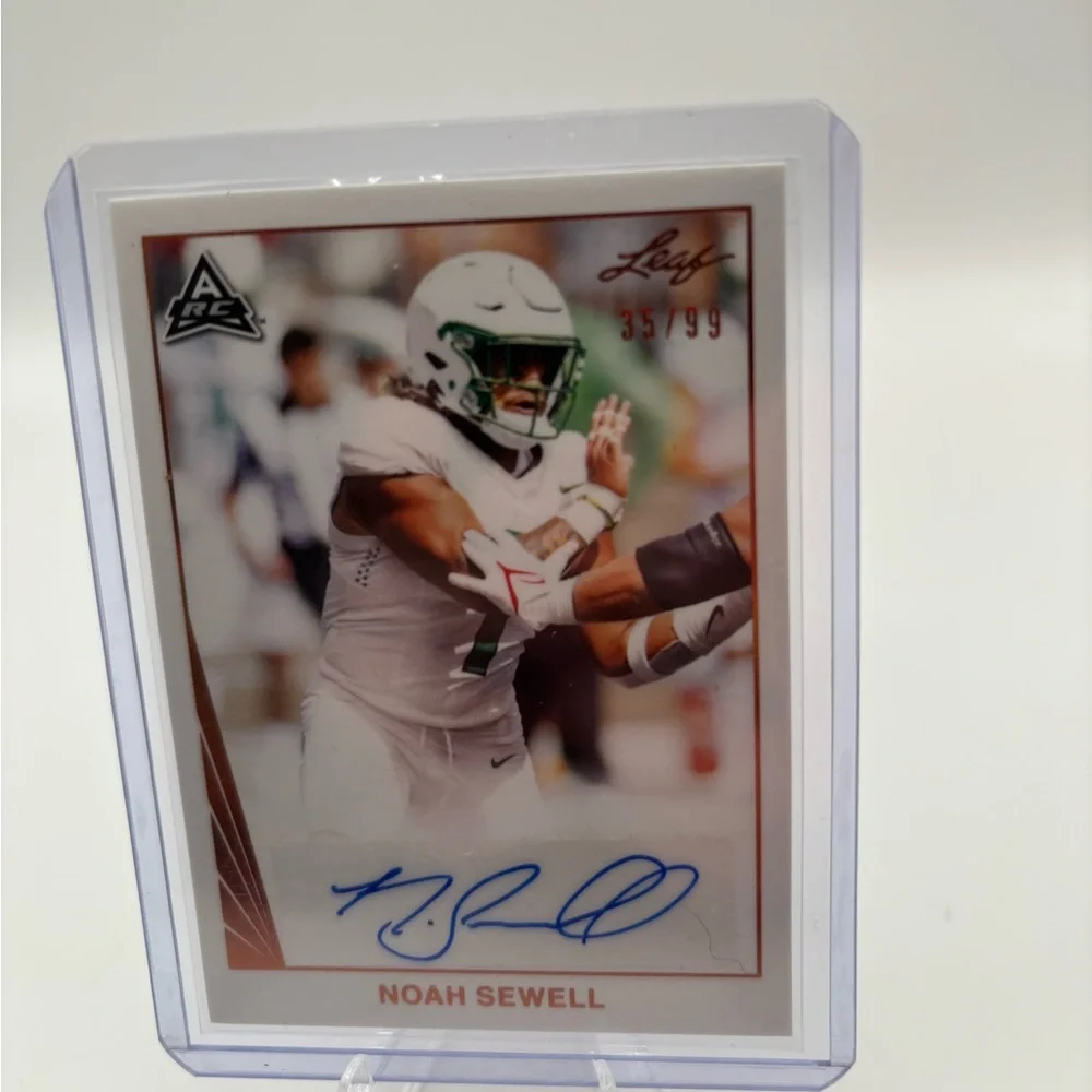 2021 Leaf Noah Sewell Auto # /99 Card # BA-NS3 (RC).